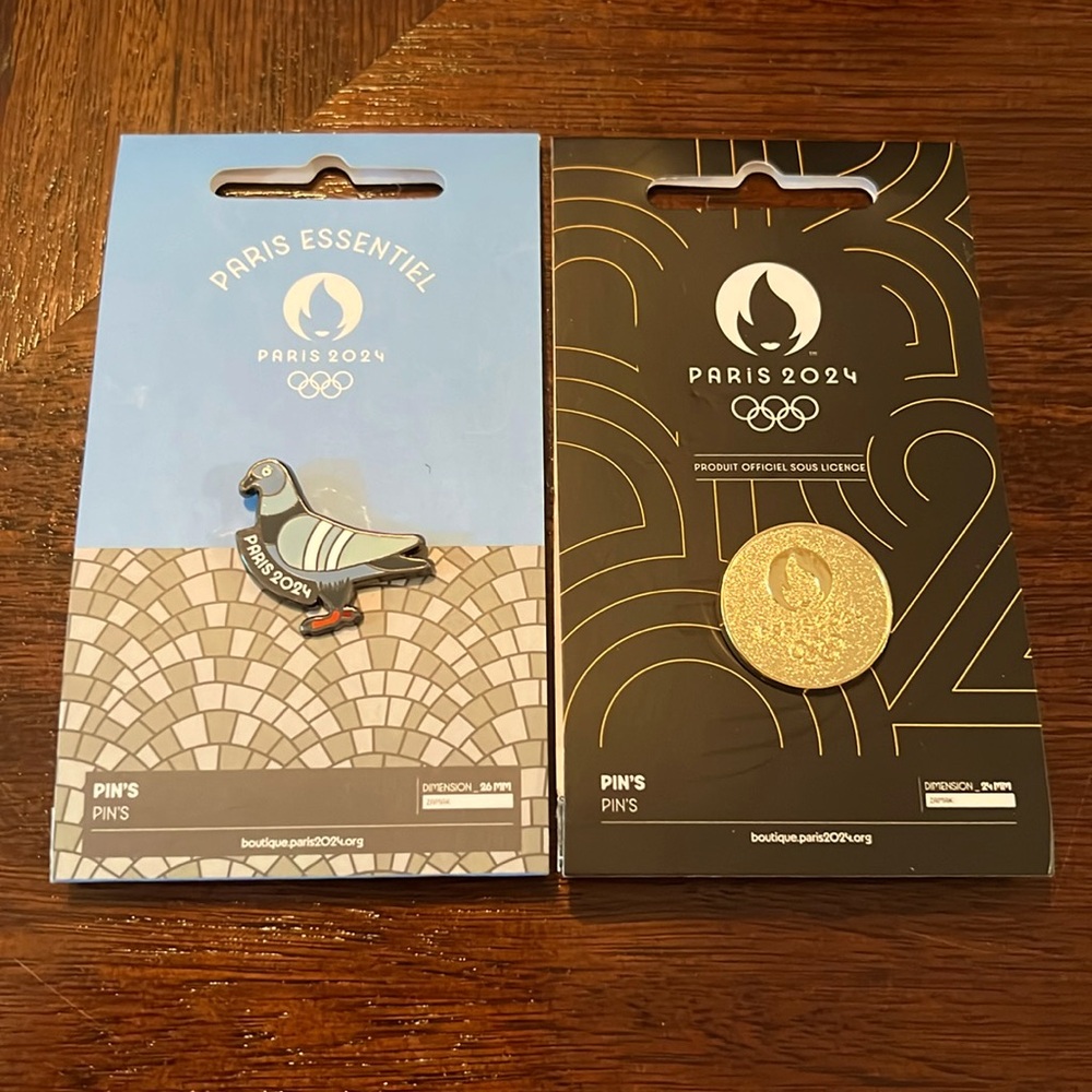 Paris Olympics official trading pins - hard to find!